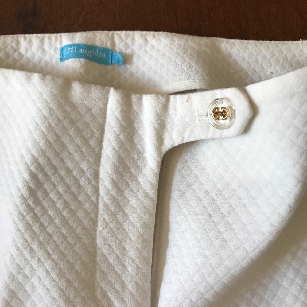 J. McLaughlin White Quilted Pants.